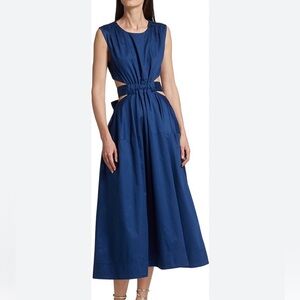 Aje Zorina tie midi dress
